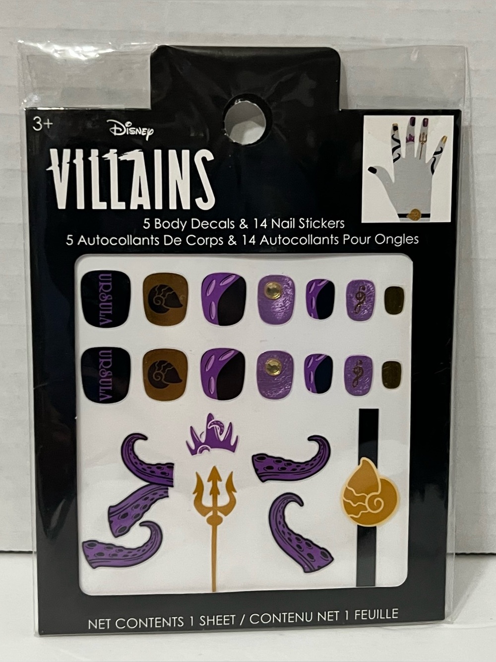 Disney Villains nail Costume Cosplay Little Mermaid